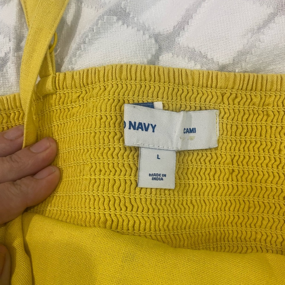 Old Navy Yellow Midi Dress - Picture 3 of 4